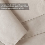 Mignongirl Crossback Apron with Pockets x2,Split Apron with Adjustable Straps,M-XXL (Beige)