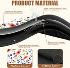 Watercolor Flowers Coffee Mat Daisy Dish Drying Mat for Kitchen Counter Absorbent Hide Stain Rubber Backed Coffee Bar Accessories Fit Under Espresso Machine Dish Drainer 15.7 x 23.6 Inch