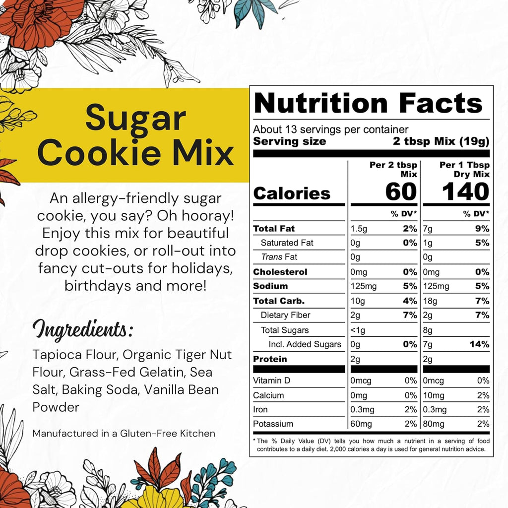 eat G.A.N.G.S.T.E.R. Sugar Cookie Mix | Gluten-Free, Grain-Free, Allergy-Friendly. Easy to Make, Great for those with Food Sensitivities, on Elimination Diets or the AIP and Paleo Diets