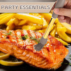 6pcs Basting Brush for Cooking, Silicone Heat Resistant Grilling Basting Brush with Hollow Handle for Cooking BBQ Baking Spreading Oil Sauce Butter Pastry Food Tool Kitchen Gadget(Grey & Blue)