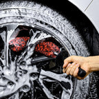 3 Pcs Soft Wheel Brushes for Cleaning Wheels Kit - 1x Synthetic Soft Car Wheel Rim Brush，1x Long Handle Cleaning Brush and 1x Car Detail Brush, Clean Dirty Wheel…