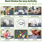 Large Silicone Mat 28" x 20" Mat Thick Heat Resistant, Kitchen Counter Mat Waterproof - Coffee Machine, Glass Top Stove Cover Countertop Protector for Air Fryer, Baking mat (Grey)