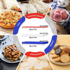 6Pcs Silicone Rolling Pin Guides, Dough Leveler Sticks Dough Ruler Measuring Dough Strips Guides Pastry Ruler Perfection Sticks for Thickness Guide Pastry Cookie Kitchen Restaurant