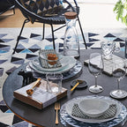 Bormioli Rocco Ypsilon Carafe Set with Cork Lids, Set of 2-36.25 oz Stylish Drink Set for Water, Milk, Juice, or Wine - Dishwasher Safe Modern Glassware for Dining & Entertaining