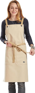 Caldo Crossback Kitchen Apron for Cooking (Bone)