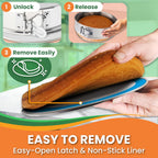 Cheese Cake Pans for Baking - NON TOXIC 9 Inch Spring Form Pan for Cheesecake with LEAKPROOF SILICONE PROTECTOR - STAINLESS STEEL 9 Inch Springform Pan for Cheesecake WATER BATH