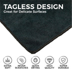 The Rag Company - All-Purpose Microfiber Terry Cleaning Towels - Commercial Grade, Highly Absorbent, Lint-Free, Streak-Free, Kitchens, Bathrooms, Offices, 300gsm, 10in x 10in, Midnight (20-Pack)