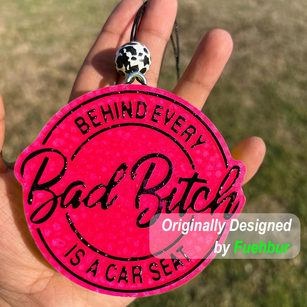 Behind Every Car Freshies Silicone Mold- Air Freshie Mold - Aroma Bead Freshener Mold -Epoxy Resin - Candle Soap Mould【Upgraded Thickened Material】- Oven Safe【3.9 inch】