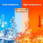 Glass Food Storage Containers Jars with Airtight Bamboo Lid 10 oz 15 pcs, 290 ml Pantry Organization Jar, Glass Terrarium with Lid, Spice, Flour and Sugar Container, Canister Set for Kitchen Counter