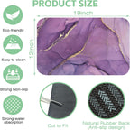 Dish Drying Mat Colorful Abstract Marble Texture Coffee Mat,12"X19" Bsorbent Dish Drying Pad for Sink Dishes or Under Rack Kitchen Counter Accessories Absorbent Hide Backed Drying Mat