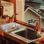 4PCS Drawer Organizer for Kitchen,Utensil Mesh Drawer Organizer with Interlocking Arm for Cosmetic,Flatware,Pen (9 * 3 * 2 Inches,Grey)