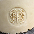 Wood Cookie Stamp, 2.5 Inch (Butterfly CS-013)