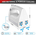 Lord Eagle Hand Mixer Electric 400W, 5 Speed handheld Mixer, 5 Stainless Steel Accessories for Baking Cake Egg Cream Food Beater, Turbo Boost/Self-Control Speed + Eject Button