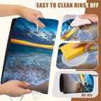 Sunrise over the Beach Coffee Mat Absorbent Dish Drying Mat for Kitchen Counter Hide Stain Rubber Backed Coffee Bar Accessories Fit Under Espresso Machine Cafe Table, 15.7 x 23.6 Inch