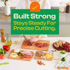 Riveira Cherry Wood Cutting Board – Gourmet Black Cherry Grandeur: 20 x 14 Wooden Cutting Board – Wooden Cutting Boards For Kitchen Decorative – Innovative Juice Grooves Cherry Wooden Chopping Board