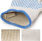 DEYAN Heat Resistant Oven Gloves 932°F | Silicone Non-Slip Mitts with Fingers | Flexible for Baking, BBQ, Grilling | Machine Washable (White, 1 Pair)