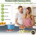 Premium Silicone Mat 25" x 17" Multipurpose Cooking Mat Thick Heat Resistant, Kitchen Counter Mat Waterproof - Coffee Machine, Countertop Protector Air Fryer, Baking mat (Grey)