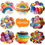 Food Coloring Liquid Food Color 24 Colors Herbeklab Water Based Food Dye Slime Coloring Dye Neon Food Coloring for Baking Icing Cake Decorating, 0.35 fl oz/bottle