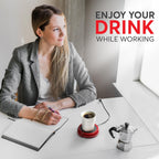 Large Candle Warmer Plate Safely Releases Scents Without a Flame - Used as Candle Jar & Coffee Warmer for Home & Office, 1 Pack, Red