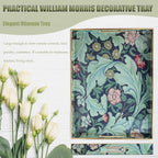 Spsyrine Serving Tray with Handles, Plastic Decorative Tray for Coffee Table, Living Room, Home Decor, Leicester