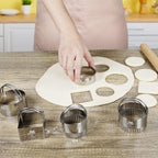 Round Cookie Biscuit Cutter Set 12 Pieces Graduated Circle Pastry Cutters 18/8 Stainless Steel Cookie Cutters1inch - 4 1/2inch Donut Cutter Ring Molds GIFT Package