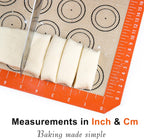 Silicone Baking Mat - Best German Silicone - Non Slip Silicone Baking Sheet, Non Stick Reusable Silicone Mats For Baking, Oven Liner, Counter Mat, 2 Half Sheets Macaron Baking Mats