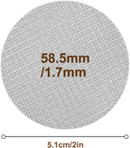 2 Pack Puck Screen 58.5mm, Coffee Puck Screen Premium 316 Stainless Steel Reusable Filter - 1.7mm Thickness 150μm