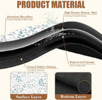 Grey and Blue Leaves Branches Dish Drying Mat for Kitchen Counter Coffee Bar Mat Hide Stain Absorbent Rubber Backed Dish Drainer Rack Pad Espresso Machine Coffee Bar Accessories 11.8 x 19.7 Inch