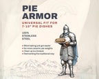 Pie Armor, Universal Fit Pie Weight for 7-10 inch Pies, Durable Alternative to Traditional Ceramic Pie Weights, 100% Stainless Steel 304