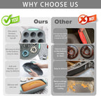 To encounter 30 in 1 Silicone Baking Set - 10 Silicone Baking Cake Pan, Baking Sheet, Donut Molds, Muffin Pan with Measuring Cups and Spoons Set