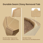 #4 Coffee Filters, 100 Count, Fits Ninja and Cuisinart 8-12 Cup Coffee Makers, Natural Unbleached Paper, No Blowout Design, Compatible with Pour Over Cones