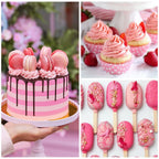 Edible Glitter - 30g Edible Luster Dust Metallic Food Grade Coloring Glitter for Drinks, Cake Decorating, Baking - Edible Dust Powder Shimmer Sprinkle Powder for Icing, Cocktail, Wine, Candy (Red)