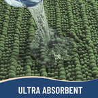 Arotive Luxury Chenille Bathroom Rug Mat, Extra Soft Thick Absorbent Shaggy Bath Rugs, Non-Slip Machine Wash Dry, Plush Bath Mats for Bathroom, Shower and Tub, 36x24, Olive Green