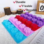 8PCS Silicone Molds Puppy Dog Paw and Bone Shape, Reusable Silicone Chocolate Molds, Non-Stick gummy molds, Dog Treat Molds, Used for Chocolate, Candy,Pudding, Jelly,Ice Cube,Biscuits