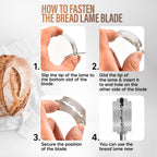 RICCLE Bread Lame Slashing Tool, Dough Scoring Knife with 15 Razor Blades and Storage Cover