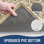 Arotive Luxury Chenille Bathroom Rug Mat, Extra Soft Thick Absorbent Shaggy Bath Rugs, Non-Slip Machine Wash Dry, Plush Bath Mats for Bathroom, Shower and Tub, 40x32, Beige