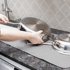 All-Clad Premium Reversible Dish Drying Mat for Kitchen: 16" x 28" Ultra-Absorbent, Long-Lasting, No Condensation, and Oversized for Large Pots and Pans - 1 Pack, Titanium