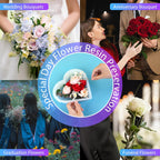 KISREL Large Heart Resin Mold, Heart Shaped Silicone Molds for Epoxy Resin, Large Molds for Flower Preservation, Deep Pour Mold for Furniture Decoration, DIY Wedding Bouquets, Valentine's Day Gifts