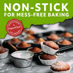 Mini Parchment Baking Cups - Easy Release, Non-Stick Paper - 90 Count - 2 Pack