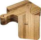 Lounsweer 6 Pcs Thicken Cutting Board Bulk Wood Board for Chopping Serving Charcuterie Material for Laser Engraving Mother' Day Wedding Housewarming Gift