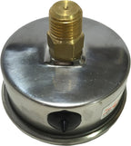 PneumaticPlus LFSB25-200 Liquid Filled Pressure Gauge WOG- 1/4" NPT Back Mount - 2-1/2" Dial - 0 to 200 PSI