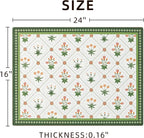 Dish Drying Mat Diatomaceous Earth Soft Coffee Mat, Silicone Dish Drying Mat for Kitchen Counter or Sink for Kitchen Bathroom Coffee Bar (Green, 16 x 24 Inches)