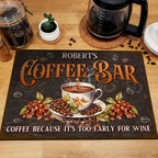 THUYPT Personalized Absorbent Coffee Mat for Counter, Coffee Drying Mat Coffee Bar Accessories, Kitchen Counter Coffee Maker Coffee Station Decoration (06)