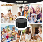 Coasters Set of 8,Hot or Cold Drink Coasters with Holder,Modern Style Coffee Table Coaster,Suitable for Kinds Cups Beer,Drink,Anti-Overflow Tabletop Protection(Black, 8pcs)