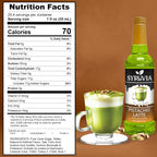 Syruvia Pistachio Latte Syrup & English Toffee Syrup - 25.4 fl oz. Premium Coffee Flavoring Syrup. Kosher, & Gluten-Free. Perfect for Enhancing Drinks, Smoothies, Sodas, Shakes, Desserts, & More.