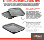 DaTerra Cucina - Nonstick Ceramic Coated Baking Sheet Twin Pack – 16" x 11" x 1" Professional Grade, PTFE, Cadmium, Lead & PFOA Free, Oven Safe, Ideal for Baking, Roasting & Cooking