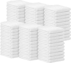 Avalon Towels Terry Bar Mop Towels (Value Pack of 60) Size 14"x17" – Absorbent and Durable, Multipurpose Cleaning Rags, Cotton Cleaning Cloths, Terry Cloth Rags, Reusable Shop Rag (White)