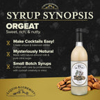 Liquid Alchemist Orgeat Syrup for Cocktails - Real Ingredients Make Our Almond Syrup the Perfect Mai Tai Mix - Non-GMO, Gluten Free & Vegan (25 oz)