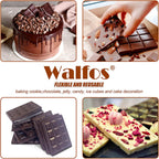 Walfos Break-Apart Chocolate Molds, Non-Stick Silicone Chocolate Bar Mold, Food Grade Candy Bar Mold, Perfect for Energy Bar, Cocoa Mini Bar, Basic Bites, 4 Pack