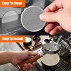 IKAPE 51mm Espresso Puck Screen, 0.2mm Thickness, Reusable Metal Ultra-thin & Ultra-light Coffee Filters, Food-grade 316 Stainless Steel Coffee Puck Screen for Espresso Baristas